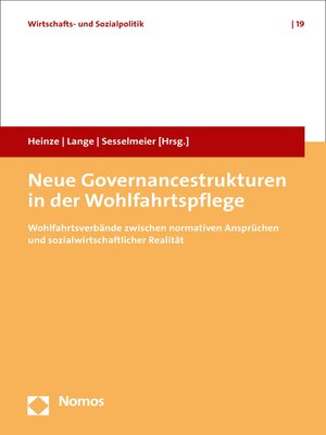 cover image of Neue Governancestrukturen in der Wohlfahrtspflege